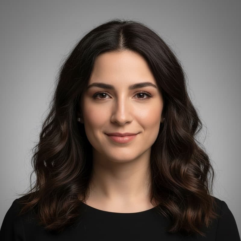 Client after medspa treatment — AI visualization