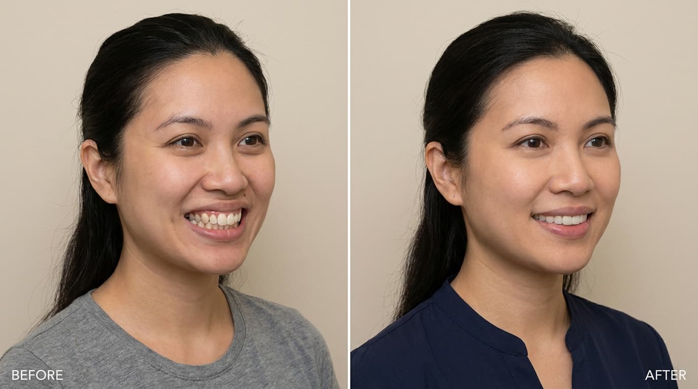 Before and after — Invisalign