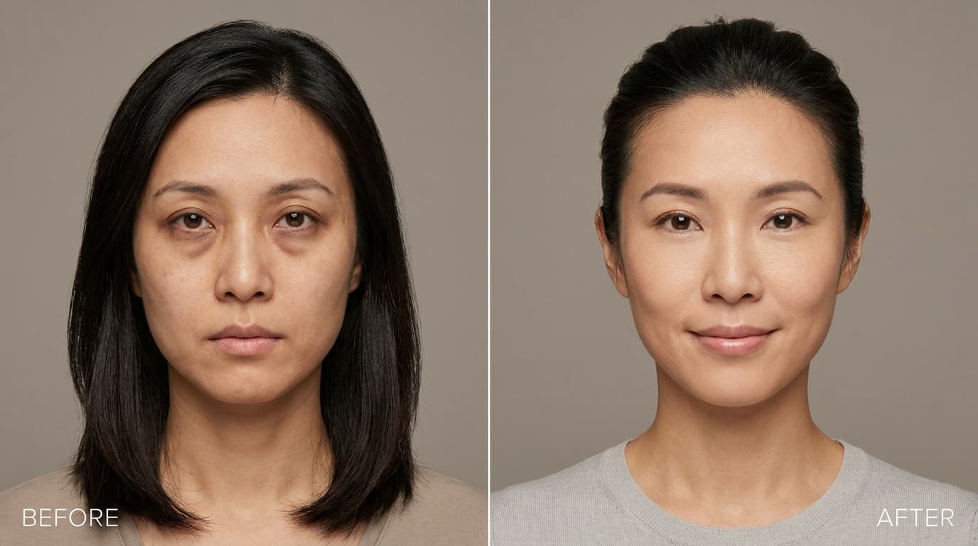 Before and after — Tear Trough Filler