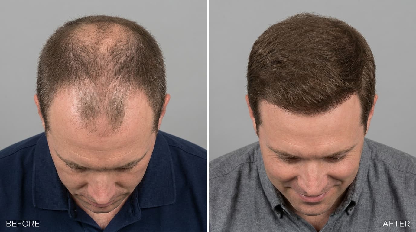 Before and after — Hair Restoration